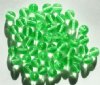 50 8mm Round Transparent Light Mint Green Glass Beads